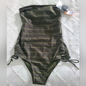 Kona Sol One Piece Green Swimsuit - Small